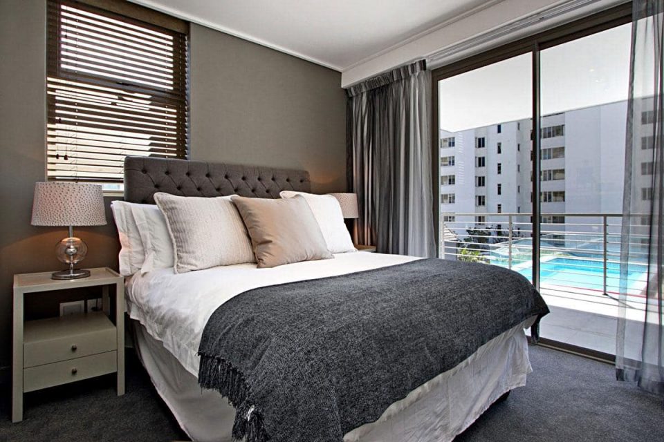 Fairmont 201 - Master bedroom & pool view