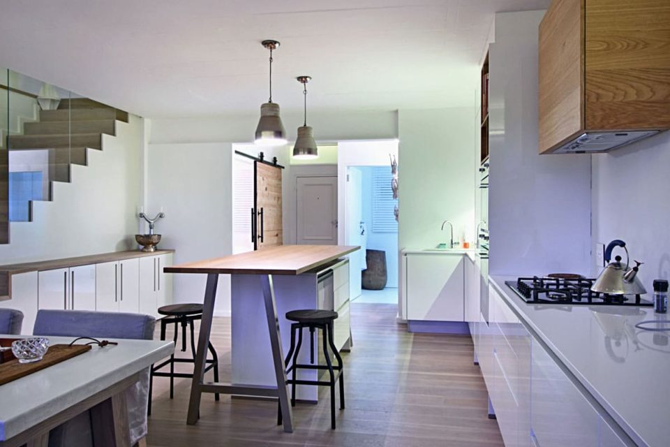 The Studios - Kitchen counter and gas stove