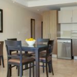 Canal Quays 306 -  Dining table and Fridge