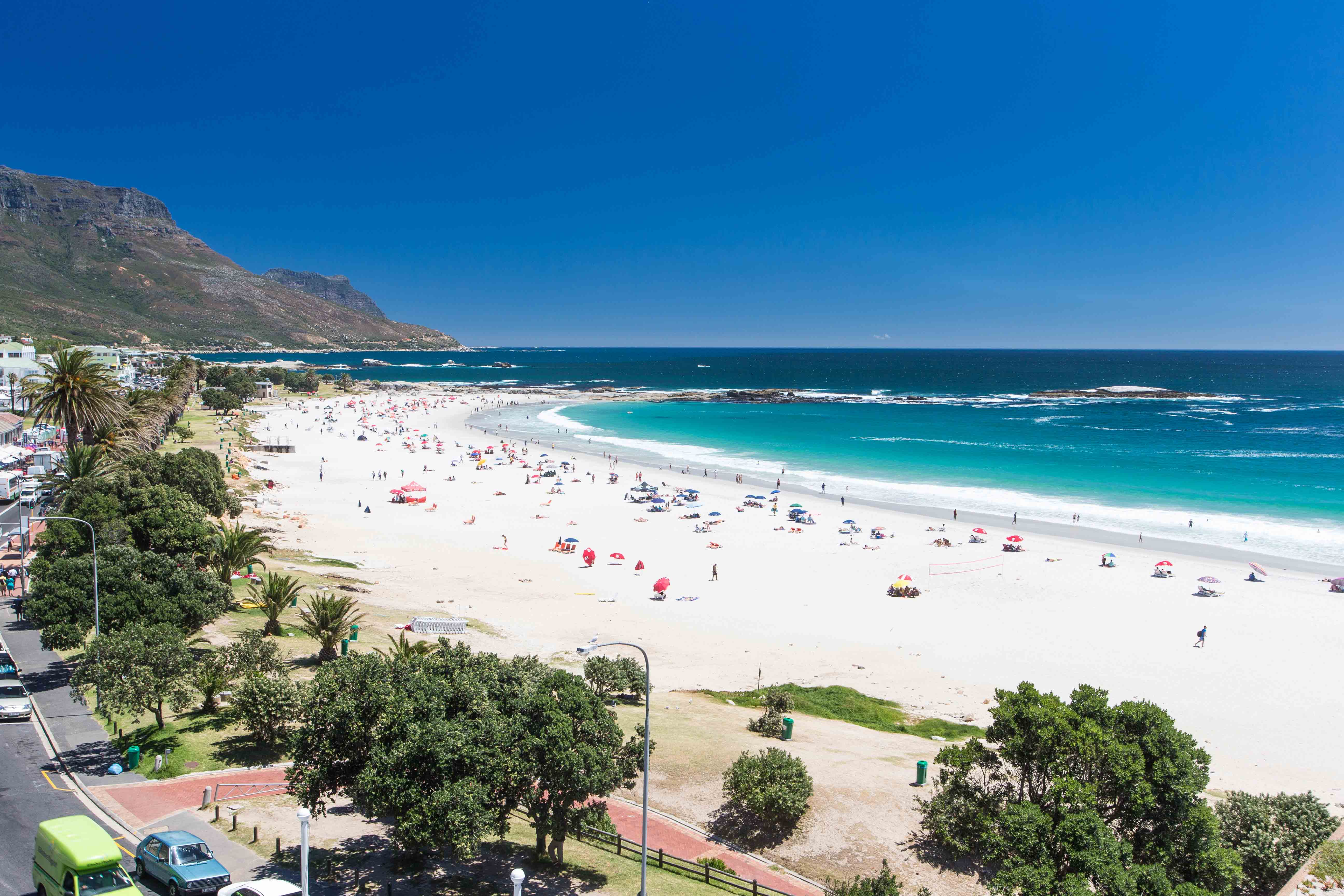 Camps Bay beach on a summer's day