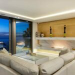 Skyline Views - Living room with fireplace