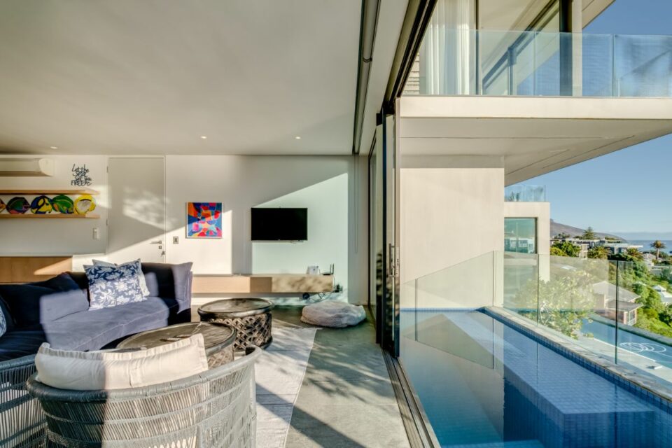Coral Sea - Living Room Pool View