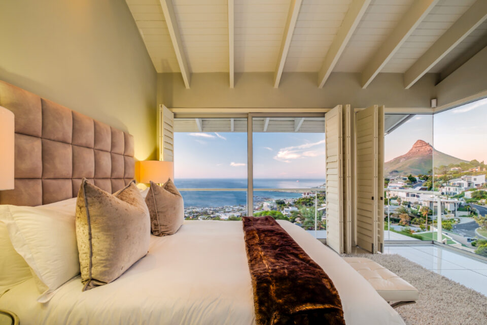 The Falcon - Master bedroom with views
