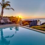 Villa Charmante - Sunset over the Pool